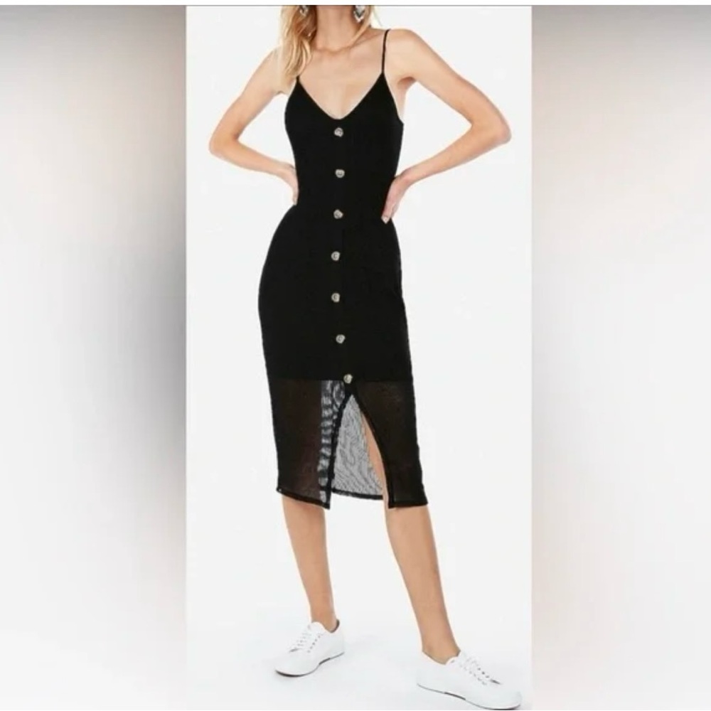 ❌sold❌ Black Button-Down Dress